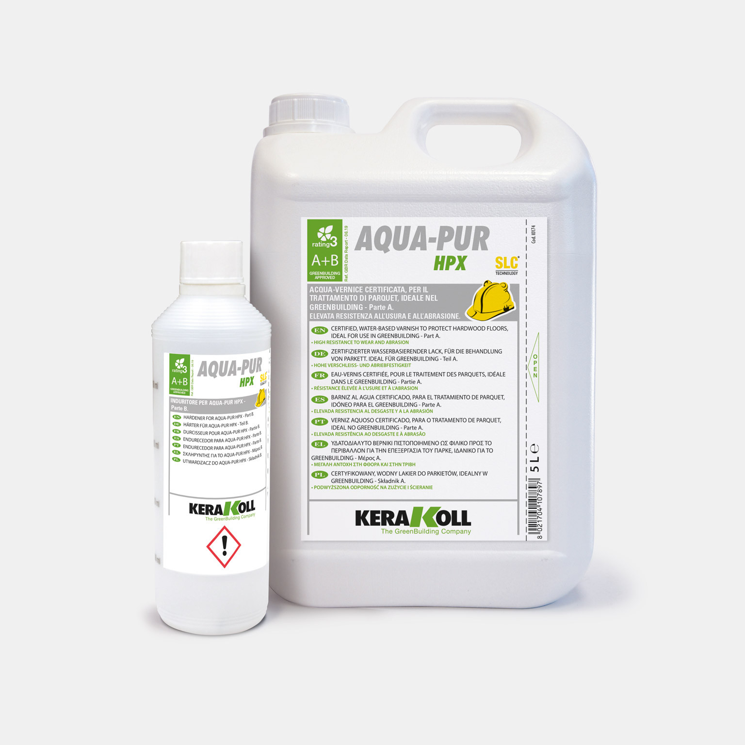 Kerakoll Aqua‑Pur HPX - velmi odolný lak na vodní bázi na parkety